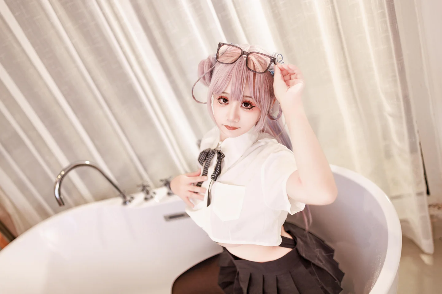 阿雪雪 - No.016 居家女高 [64P,2V-2.20GB] tg@simisebaisi 【丝足阁】013.webp